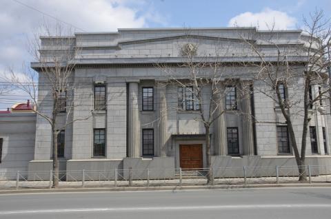 Отделение колониального банка Хокайдо на Карафуто. Ныне художественный музей, ул.Ленина, 137. Фото Владимир Чуйко.jpg